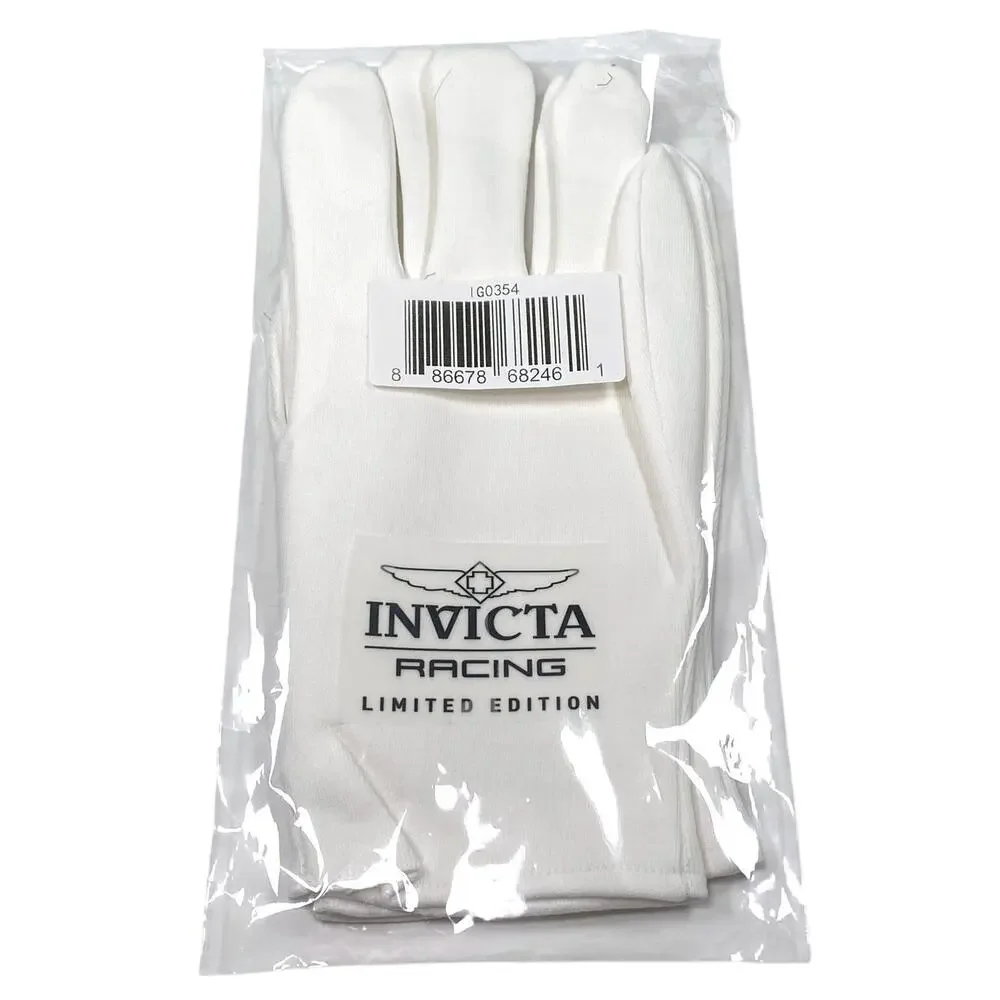 Invicta Racing White Watch Gloves Model IG0354 Limited Edition Unisex Adult NEW